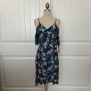 Xhilaration Floral High Low Wrap Dress